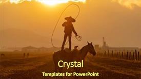  Presentation with horses - Audience pleasing slide deck consisting of up a herd of horse backdrop and a tawny brown colored foreground