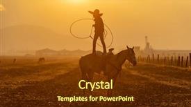  Presentation with mexican - Slide deck enhanced with young mexican charro rounds up background and a tawny brown colored foreground