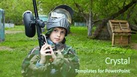  Presentation with big boy - Presentation with up and looks straight ahead background and a tawny brown colored foreground