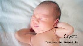  Presentation with newborn baby - Amazing PPT layouts having up and stretches 7 day backdrop and a coral colored foreground