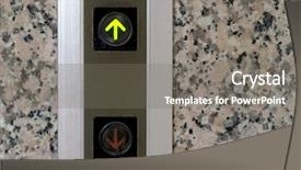  Presentation with elevator - Amazing presentation theme having up arrow - it is the elevator button backdrop and a gray colored foreground