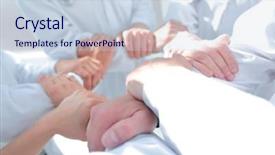  Presentation with military doctors - Colorful slide deck enhanced with up background image of doctor backdrop and a  colored foreground