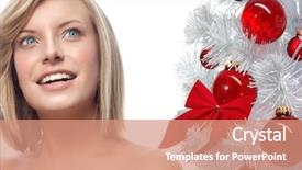  Presentation with cristmas - Cool new presentation theme with up blue eyes tooth cristmas backdrop and a coral colored foreground
