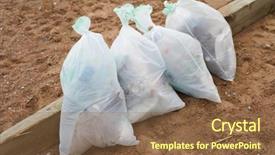  Presentation with polyethylene - PPT layouts consisting of up by workers of greenpeace background and a tawny brown colored foreground