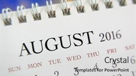  Presentation with august - Beautiful presentation theme featuring up calendar of august 2016 backdrop and a light gray colored foreground