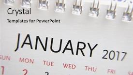  Presentation with january - Amazing slide deck having up calendar of january 2017 backdrop and a  colored foreground