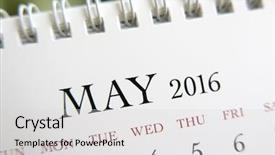  Presentation with calendar of november 2018 - PPT theme enhanced with up calendar of may 2016 background and a  colored foreground