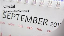  Presentation with calendar of november 2018 - Slides having up calendar of september 2017 background and a light gray colored foreground