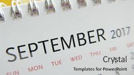  Presentation with calendar of november 2018 - PPT layouts with up calendar of september 2017 background and a light gray colored foreground
