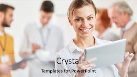  Presentation with start up kdrama - Presentation design enhanced with up ceo with tablet computer background and a light gray colored foreground