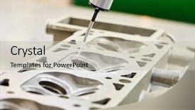  Presentation with precision - Audience pleasing slide set consisting of up check measurement of metal backdrop and a soft green colored foreground