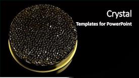  Presentation with sturgeon - Presentation design consisting of up delicatessen texture of expensive background and a black colored foreground