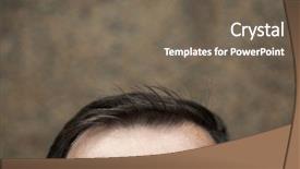  Presentation with mind - PPT theme with up focus on the nearest background and a violet colored foreground