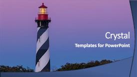  Presentation with ocean ship - Audience pleasing slide deck consisting of up fresnel lens lighting navigation backdrop and a ocean colored foreground