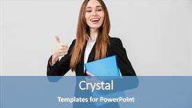  Presentation with black men in suit - Cool new PPT theme with up gesture while holding folder backdrop and a teal colored foreground