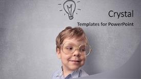  Presentation with smart - PPT theme having up grey wall with childlike background and a  colored foreground