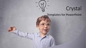  Presentation with smart - Beautiful theme featuring up grey wall with childlike backdrop and a  colored foreground