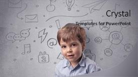  Presentation with smart - Beautiful slides featuring up grey wall with childlike backdrop and a  colored foreground
