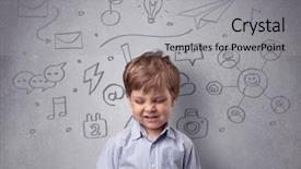  Presentation with smart - PPT layouts having up grey wall with childlike background and a light gray colored foreground