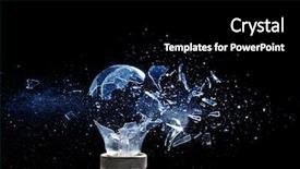  Presentation with electric - Amazing slides having up image of electric bulb backdrop and a black colored foreground