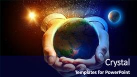  Presentation with black babies hands and feet in black human hands - Slide deck having up image of human hands background and a navy blue colored foreground