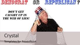  Presentation with fishing net - Colorful slide deck enhanced with up in a fishing net backdrop and a light gray colored foreground