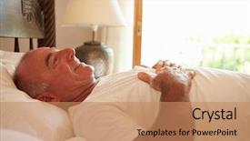  Presentation with bed - Presentation theme with up in bed in morning background and a  colored foreground