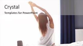  Presentation with bed - Cool new presentation theme with up in her bed fully backdrop and a  colored foreground