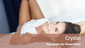  Presentation with babbling brook beautiful reflections - Beautiful presentation theme featuring up in her bed fully backdrop and a  colored foreground