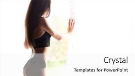  Presentation with sexy santa woman red - Audience pleasing presentation theme consisting of up in her bedroom fully backdrop and a  colored foreground