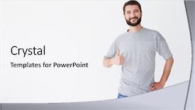  Presentation with guy nude chest - Audience pleasing slide set consisting of up near chest with right backdrop and a white colored foreground