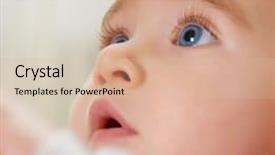  Presentation with eye - PPT layouts enhanced with up of a beautiful baby background and a lemonade colored foreground