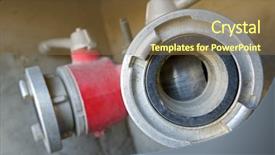  Presentation with fire - Beautiful theme featuring up of a fire hydrant backdrop and a tawny brown colored foreground