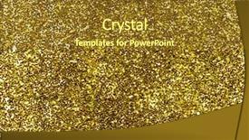  Presentation with gold glitter - Beautiful slides featuring up of a gold glitter backdrop and a tawny brown colored foreground