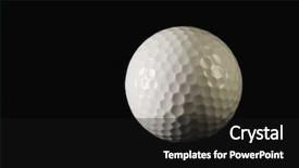  Presentation with golf ball on tee - Amazing presentation having up of a golf ball backdrop and a black colored foreground