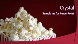  Presentation with corn - Amazing presentation having up of a pop corn backdrop and a wine colored foreground
