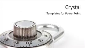  Presentation with combination lock - Slide deck consisting of up of a secure combination background and a white colored foreground