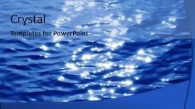  Presentation with sparkling - Audience pleasing PPT layouts consisting of up of a sparkling water backdrop and a light blue colored foreground