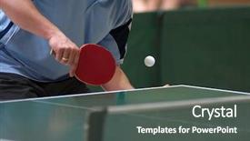  Presentation with table tennis - Cool new presentation theme with up of a table tennis backdrop and a dark gray colored foreground