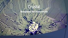  Presentation with circuit board - Slides with up of abstract electronic circuit background and a gray colored foreground