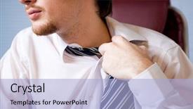  Presentation with hard work - Amazing slide set having up of annoyed businessman loosing backdrop and a light blue colored foreground