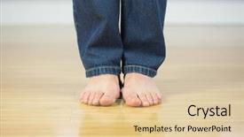  Presentation with feet - Cool new theme with close up of bare male backdrop and a lemonade colored foreground