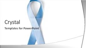  Presentation with health care - Beautiful PPT layouts featuring up of blue prostate cancer backdrop and a white colored foreground