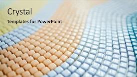  Presentation with ceramic tiles - PPT layouts having up of ceramic tiles making background and a soft green colored foreground