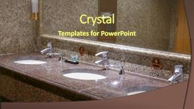  Presentation with restaurant pub menu - Colorful PPT theme enhanced with up of clean new public backdrop and a tawny brown colored foreground