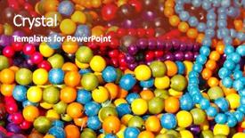  Presentation with colorful - Beautiful presentation theme featuring up of colorful necklace pil backdrop and a tawny brown colored foreground