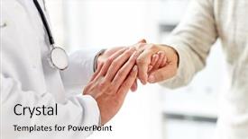  Presentation with medicine - PPT layouts consisting of up of doctor or nurse background and a lemonade colored foreground