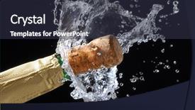  Presentation with explosion dinamit - PPT layouts consisting of up of explosion of champagne background and a tawny brown colored foreground
