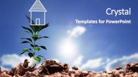  Presentation with pink sky - Beautiful slides featuring pink triangle - close-up of garbage against cloudy backdrop and a ocean colored foreground