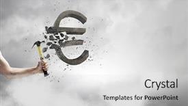  Presentation with human rights to life - Slide deck with up of hammer in human background and a light gray colored foreground